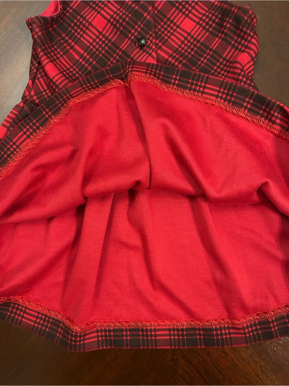 Ralph Lauren Baby Girls 9M Red Black Tartan Plaid Christmas Holiday Dress